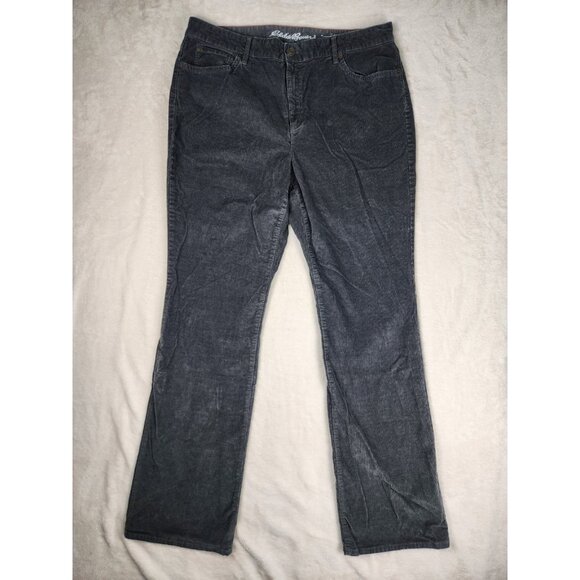 Eddie Bauer Curvy Bootcut Corduroy Jeans Pants Women’s Measures W35"x34" - Picture 1 of 16